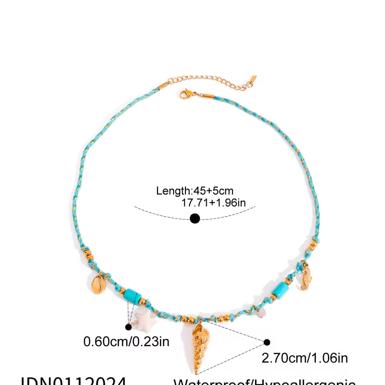 ✨ Choker Playero Caracola Dorada✨