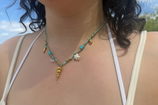 ✨ Choker Playero Caracola Dorada✨