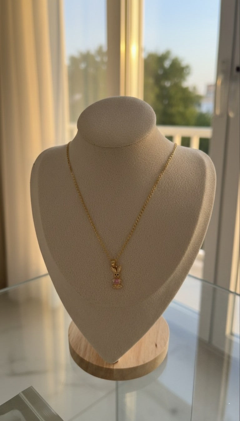 Rabbit Glow 18K Gold Filled Necklace